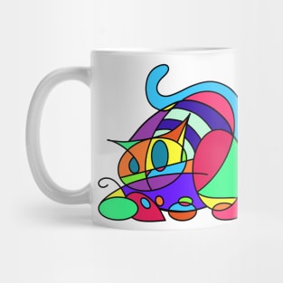 Cubistic cat 2 Mug